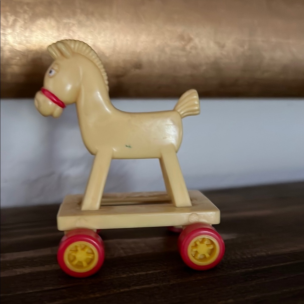 Vintage McDonalds Happy Meal Toy Muppet Babies Rolling Horse 1986